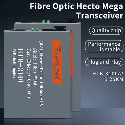 HTB-3100A B-25km Fibre Optic Hundred megabit Transceiver 10/100Mbps SC Single-mode Ethernet port wit