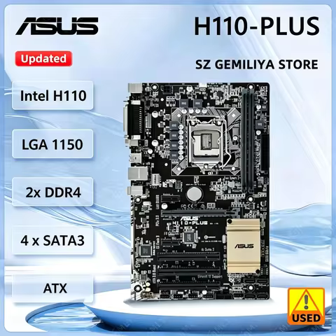 ASUS H110-PLUS Motherboard Intel H110 LGA 1151 Motherboard DDR4 32GB support i3-7100 i3-6100 i5-6400