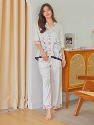 ชุดนอน Muslin Pajamas Silk Satin รุ่น (T935 L935 P935)