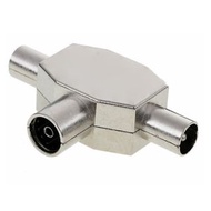 有線電視金屬分配器 天線三通插頭 一分二分線器轉接插頭 [平行進口]