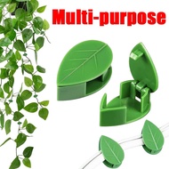 5Pcs Plant Climbing Wall Fixture Clips Green Leaf Shape Vines Invisible Wall Fixture Holder Vine Cli