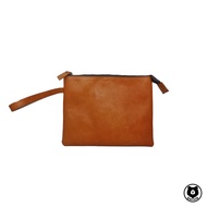 Bernie Leather Lika Havana Unisex Leather Clutch
