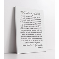 Bible Verse Christian Quotes Psalm 23 The Lord Is My Shepherd Framed Wall Art Canvas Prints Decor 11