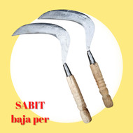 Sabit Bahan Baja Per Kasri putih/ alat berkebun/ arit serabutan / pengaritan rumput peralatan berkeb