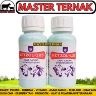 Vetzol 125 100ML COW WORM MEDICINE - Animal Worm Medicine for Cows Goats Sheep Pigs Chickens - Effec
