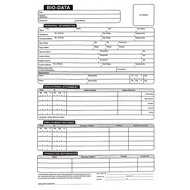[Golden Dragon] Bio-Data Form – 20 Sheets/Pack, 8.5 x 12 in, Single-Sided Standard Application Form