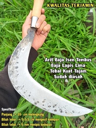 Arit untuk ngarit rumput dan padi baja isen berkualitas lapis 5