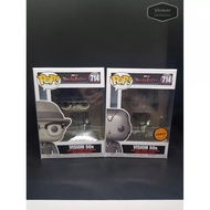 Pop Funko 714 Vision 50s + 50s chase rare WandaVision Marvel (Box Has Defects) Set Of Pop 100% Authe