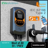 Feyree Wallbox EV Charger 7kW 11kW 22kW 5 meter length APP Remote Control EV Installation Peninsular