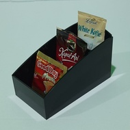 Acrylic coffee Display / 3 slot Acrylic Shelf