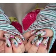 Colorful stars Y3K magic mirror powder handcrafted decorative nail polish
