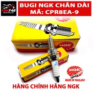 Bugi NGK CPR8EA-9 chân dài có trở kháng hàng chính hãng NGK cho xe Wave S110 Future Neo Future 125Fi
