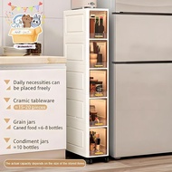 【MA】 Foldable Storage Cabinet Bathroom Organizer Slim Cabinet Organizer Ra Pantry Cabinet Storage 【R