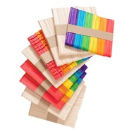 Ice Cream Stick Wooden Stick Popsicle Stick Colorful Wooden Ice Cream Stick diy Handmade Material Ic