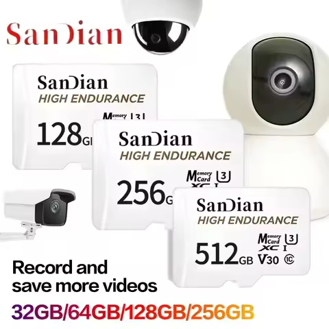 High Endurance micro Tf SD Card V30 U3 C10 Professional Memory card for dash cam or home monitoring 