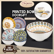 Doorgift Mangkuk Bercorak Ceramic Bowls Door Gift Murah Mangkuk Kaca Goodies VIP Doorgift Kahwin Tun