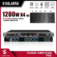 SHALANRA PX8 Digital power amplifier 4channel 8ohm 1200 watt power amplifier, professional high-qual