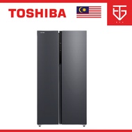 Toshiba Side By Side Fridge 623L Inverter PureAir System Morandi Grey GR-RS780WI-PMY(06)