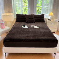 SUNLIGHT HOME ผ้าปูที่นอนกำมะหยี่นุ่ม ผ้าปูที่นอนป้องกันไฟฟ้าสถิตย์ผ้าปูที่นอน6ฟุตผ้าปูที่นอน5ฟุตผ้า