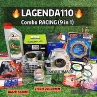 Combo SRL110 RACING 56MM (9 in 1) Block TCB Head LEO Valve seal Camshaft Clutch Gasket top set Sprin