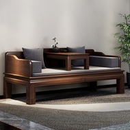 Arhat Bed New Chinese Style Solid Wood Small Apartment Zen Bed Taming Style Furniture Mahogany Slidi