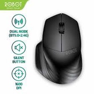 ROBOT WIRELESS MOUSE Silent M350 BLACK Wireless Mouse/