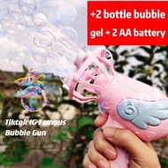 【Local】Angel Bubble Gun Toy🎁free battery & bubble gel