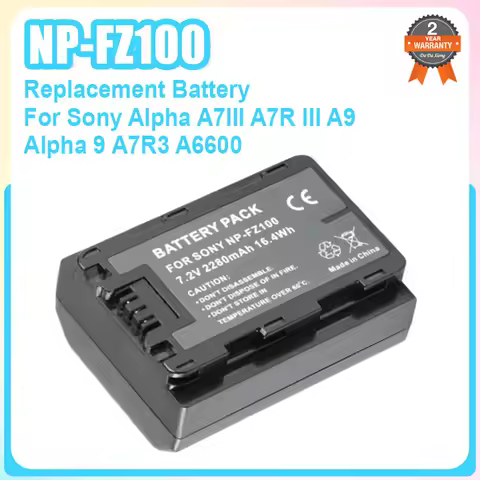 NP-FZ100 NPFZ100 NP FZ100 2280mah rechargeable Battery for Sony Alpha A7III A7R III A9 Alpha 9 A7R3 