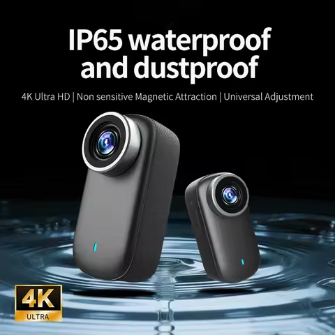 4K WiFi Thumb Sports Camera IP65 Waterproof and Dustproof Sports Camera, Outdoor Cycling Sports Reco