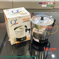 Mug Listrik Panci Listrik Teko Listrik 1.5 Liter Stainless Steel Q2 8015 Pemanas Air Teko Masak Air 