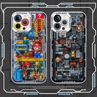 Game Supers Mario 3D Vision Plane Fall Casing For Samsung Galaxy S24 S23 S22 S21 Plus Ultra S23FE S2