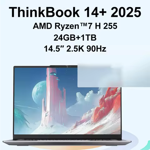 Lenovo NEW ThinkBook 14+ 2025 AMD R7H-255 24G+512G 14.5-Inch 2.5K 90Hz Screen