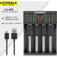 (READY STOCK) LiitoKala Lii-402 4 Slot Charger Battery AWT C4 C2 Xtar Battery Charger
