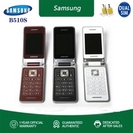 สินค้าขายดีปลดล็อคของแท้สำหรับ Samsung B510S โทรศัพท์มือถือ4G GSM Dual Card Quad-Band โทรศัพท์มือถือแบบพับโทรศัพท์
