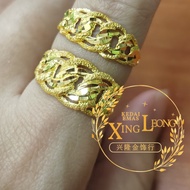 Xing Leong 916 Gold Solid CoCo Ring / Cincin CoCo Padu Emas 916