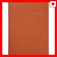 Takahashi 2025 Planner, April Start, A5 Weekly Desk Diary, Casual Size 4, Orange, No. 964