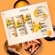 Paket Lengkap Perawatan Wajah Oriflame Love Nature Radiance: Scrub, Sabun, Masker, Gel Pelembab Clea