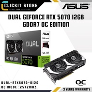 ASUS DUAL GeForce RTX 5070 12GB OC Edition GDDR7 Graphics Card | DUAL-RTX5070-O12G