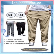 【5XL 8XL】plus size casual pants for men large loose straight tube 30-53inchs baggy pants men