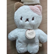 Wooree & Deco Korean Cozy Cat Doll, 29cm, White