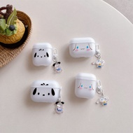 Pochacco CinnamonRoll Airpods Pro3 Case Airpods 4 Shockproof Soft TPU Cartoon Earphone Cover For App