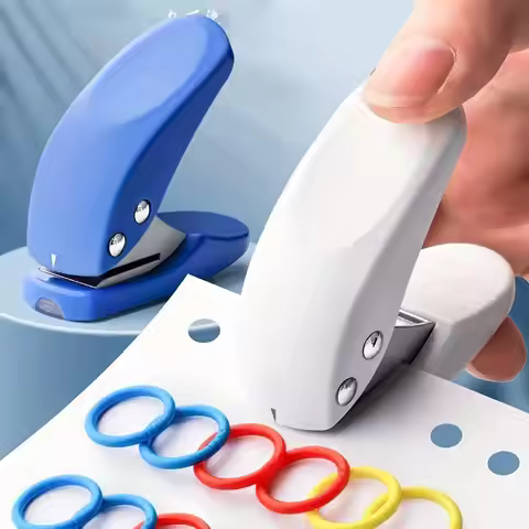 Mini Paper Punch Portable Size 1 Hole Punch Machine 6mm School Office Supplies Stationery