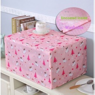 Microwave Oven Anti-dust Cover Cotton Linen Microwave Oven Cover Oven Oil-Proof Cover Cover Towel Fa