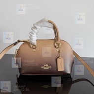 COACH 蔻馳 SATCHEL Lara 22 女款 牛皮 小號  貝殼包 手提包 單肩包 斜挎包