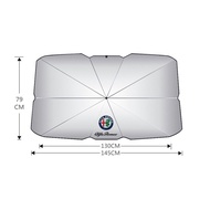 Automobile Windshield Sunshade Upgraded Sun Umbrella For Alfa Romeo Giulia Stelvio Giulietta 159 147
