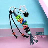 Bag Charm custom name BOY men's/