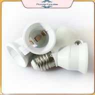 POWER  Screw E27 LED Base Light Lamp Bulb Socket E27 to 2-E27 Splitter Adapter lamp holder E27 socke