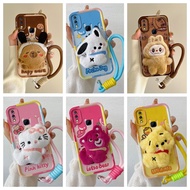 Casing Vivo Y85 Casing Vivo Y89 Casing Vivo V9 Casing Compatible with Hand pasted Cute plush doll So