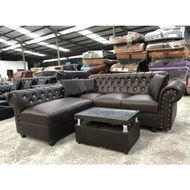Sofa L Putus Kancing + Meja