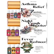 Fever Reducer/night cough /asthma/prediluted Pure Essential Oil Blend 10mL Roll on Young Living